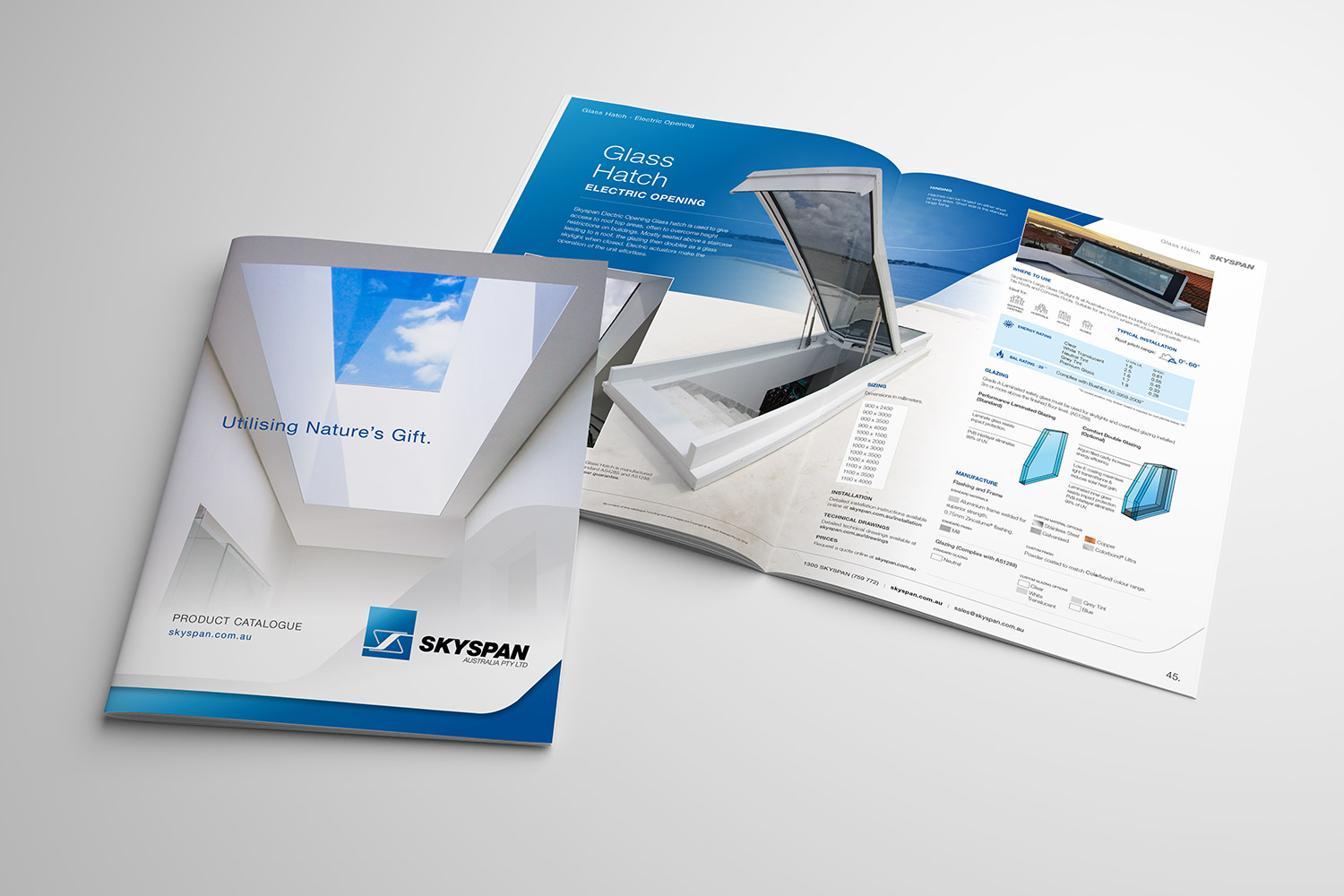 Skyspan Product Catalogue Design
